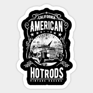 Pride of the American Hotrod T-Shirt - Classic Muscle Car Design Sticker